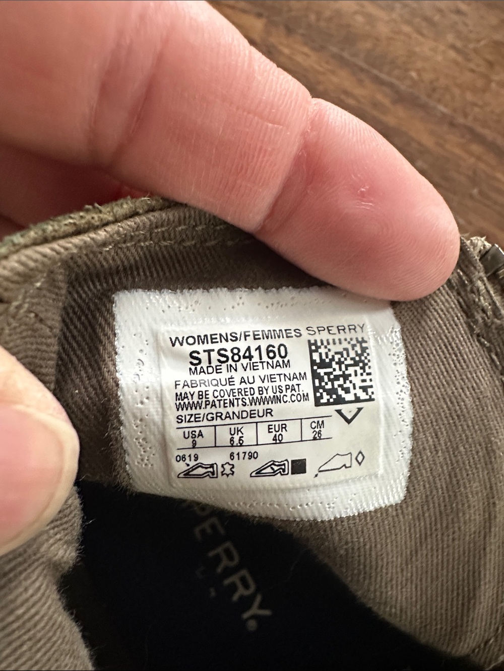Sperry Olive Green Suede Side zip High-Top Sneakers - Picture 5 of 5